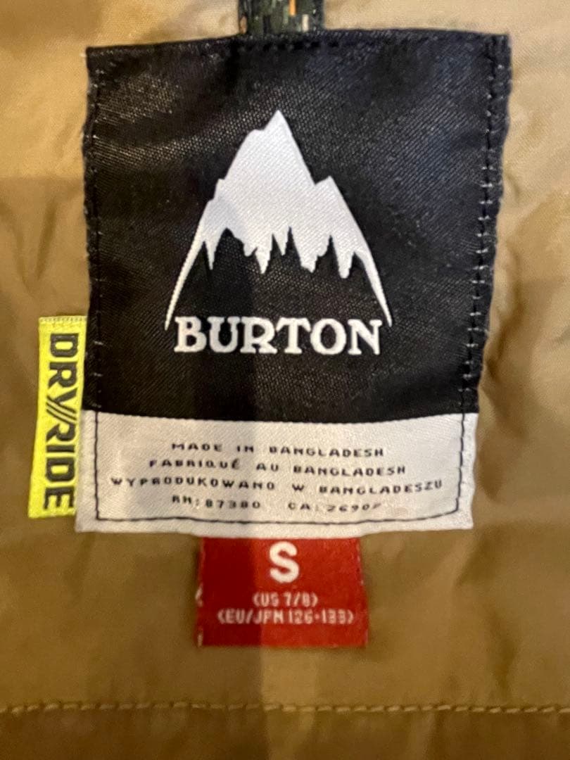 美品 BURTON キッズ ジャケット DRYRIDE US7/8 スノーボード