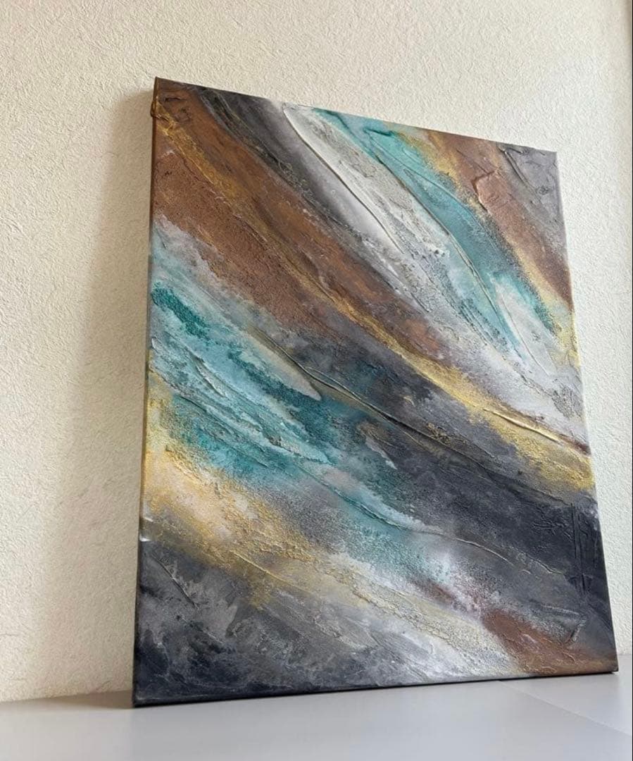 -Texture Art／50×40cm テクスチャー N.キャンバスボードd