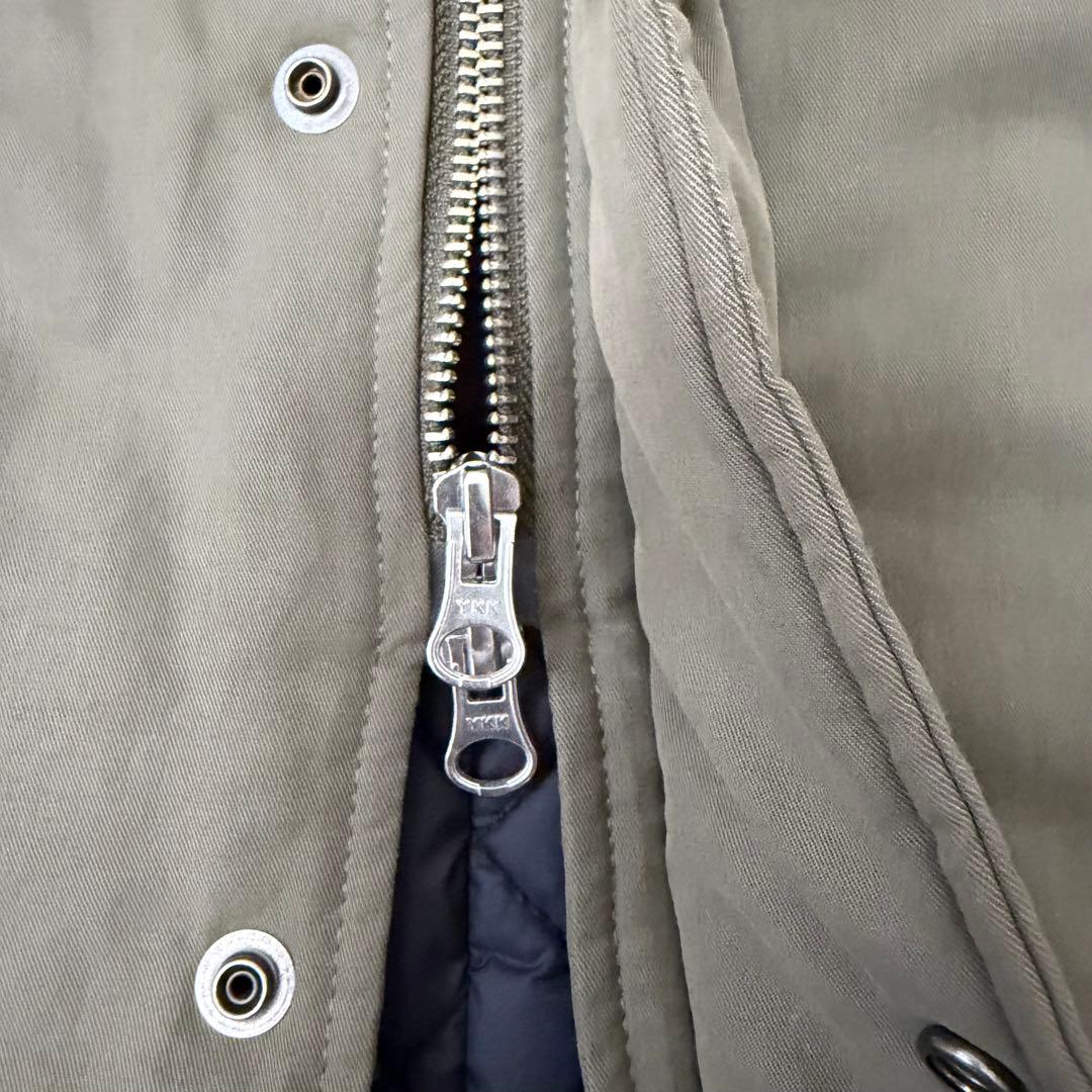 【レディースフリーサイズ】サーモライト中綿入りモッズコート オリーブ LF