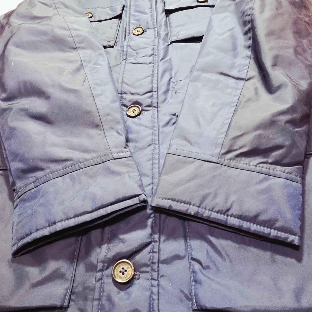 【美品】​ブルックスブラザーズ ナイロン サファリジャケット 中綿入り 紺 M