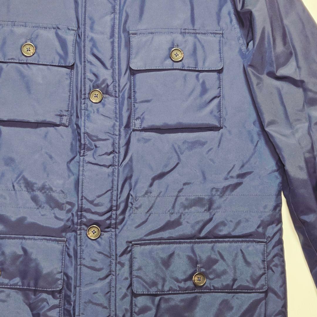 【美品】​ブルックスブラザーズ ナイロン サファリジャケット 中綿入り 紺 M