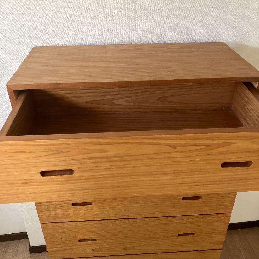北欧スタイル　5段 チェスト タンス
