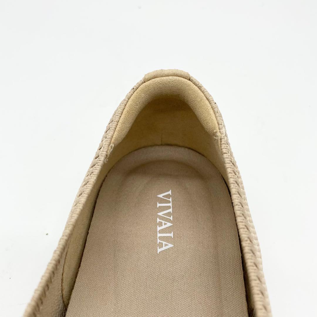 【極美品】VIVAIA ビバイア フラットシューズ ポインテッドトゥ ベージュ