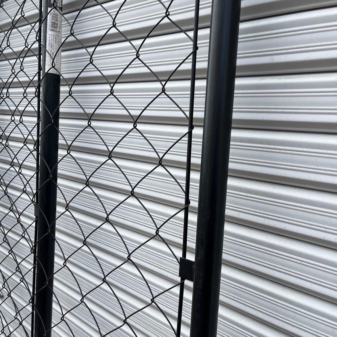 アメリカンフェンス 3枚◾️黒ブラック180cm x 90cm ガレージインテリア