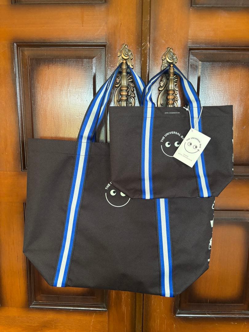 ANYA HINDMARCH エコバッグ　大小2点セット