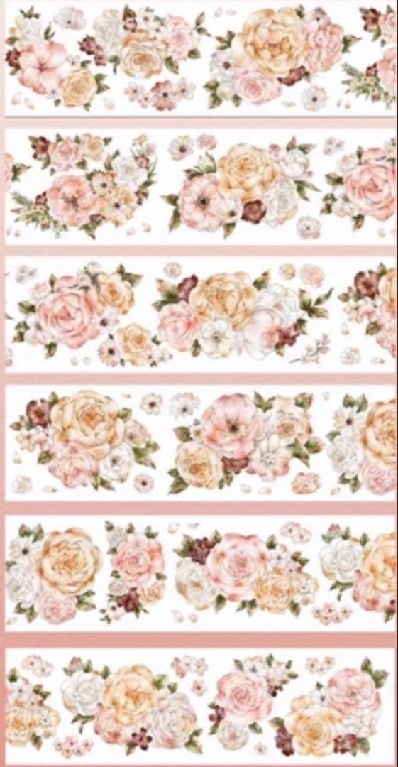 贝壳光 九里香 ダイカット加工 6cm×5m 海外マスキングテープ　海外マステ