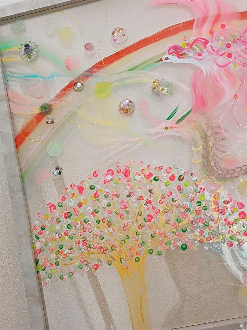 ぽっかぽかページ　開運絵画　❀実りの春最強コンビ特大絵画❀