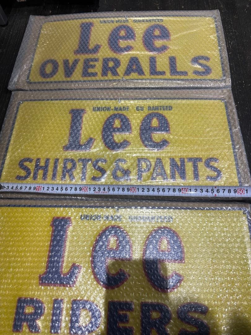Lee 看板　ビンテージ　ヴィンテージ　希少　古着　ディスプレイ　店頭看板　レア