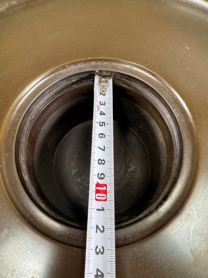 いけばな　池坊　鋳銅花器　陵山在銘 銅薄端　古流　未生流　龍生派 花瓶　華道具