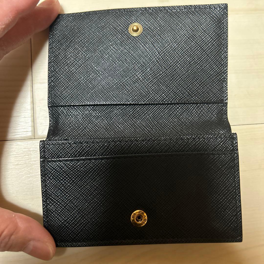 PRADA サフィアーノレザー 名刺入れ ブラック 美品