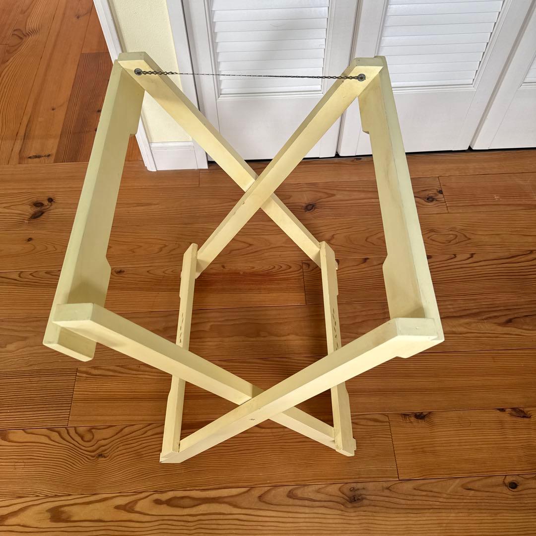 マニーステンシルローズホワイトファニチャー　トレーテーブル