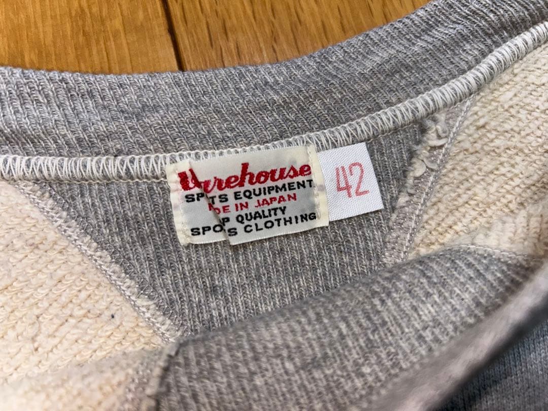 ウェアハウス　スウェット　染み込み