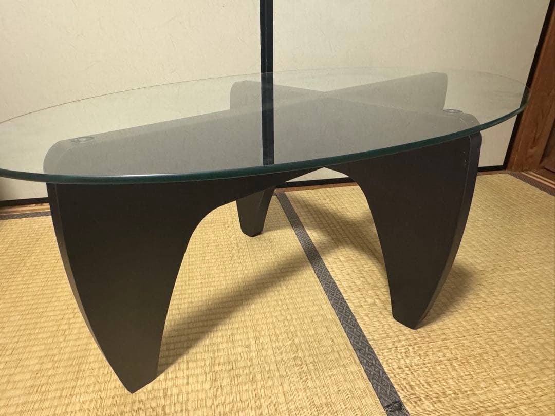 ガラステーブル 2way コーヒーテーブル ローテーブル