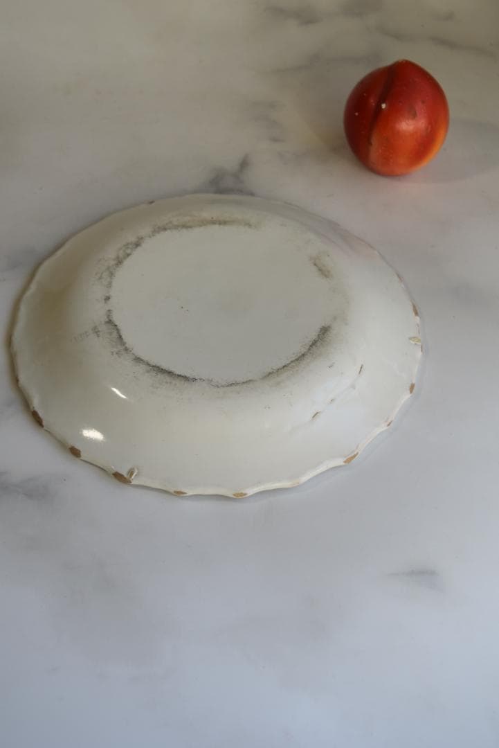 あんみつ姫さま専用　眺めの良いインディゴ花文皿　アンティーク　西洋民藝