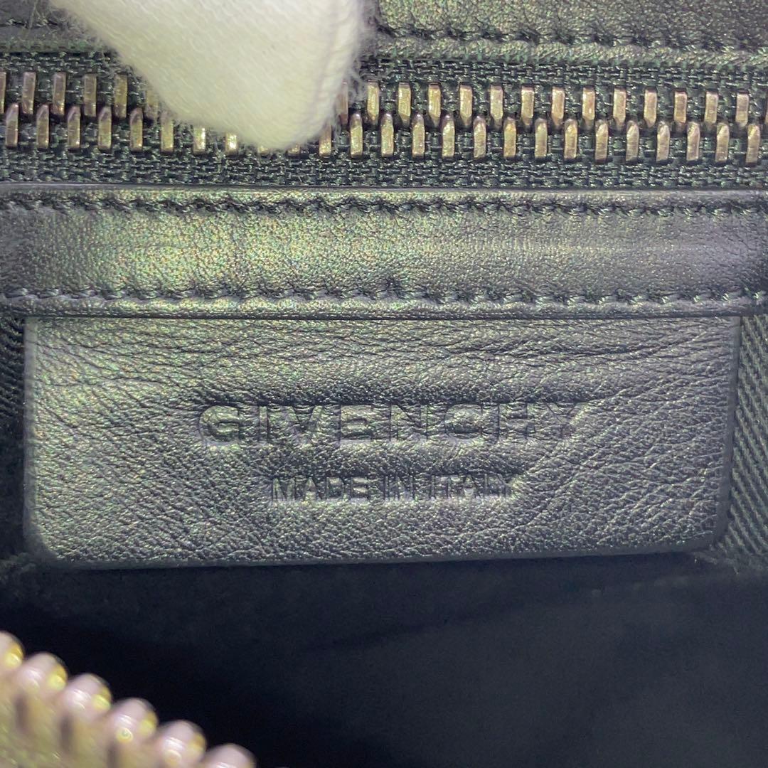 GIVENCHY パンドラ 2way レザー ハンドバッグ グレー