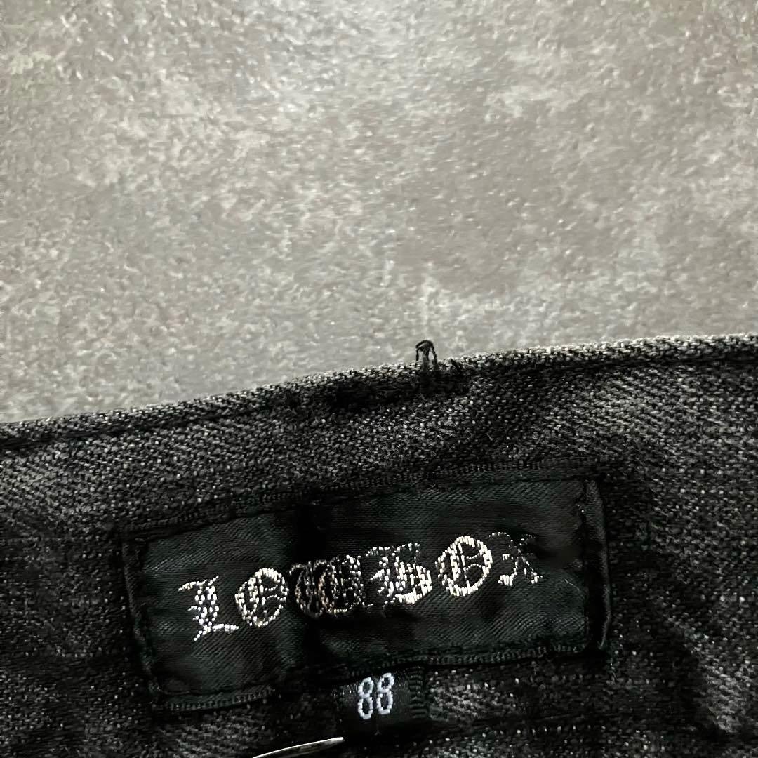 00s black cargo flared pants Y2K ロング丈