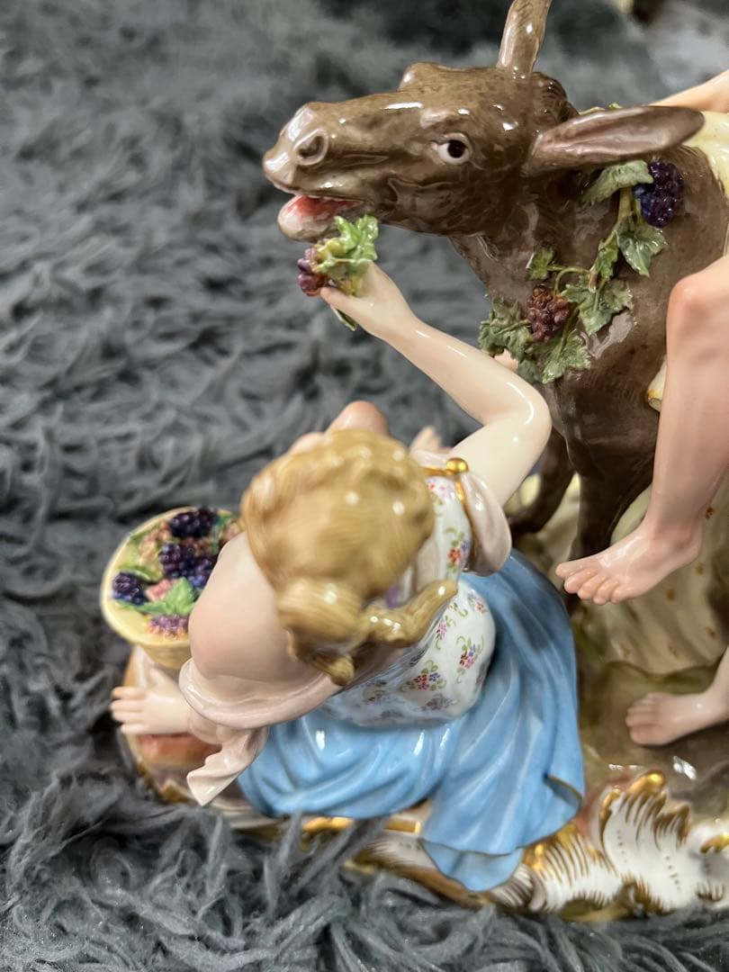 マイセン　大型人形　アンティーク