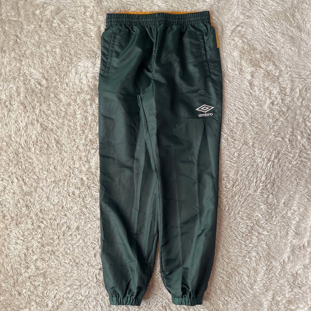 【美品】アンブロ ピステ 上下セットアップ ロゴプリント 緑×黄 メンズXL