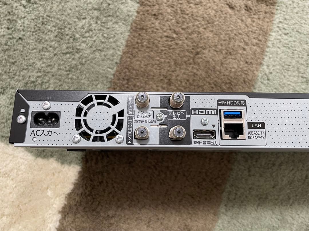 【美品】Panasonic　ブルーレイレコーダー　DIGA　DMR-BRW550