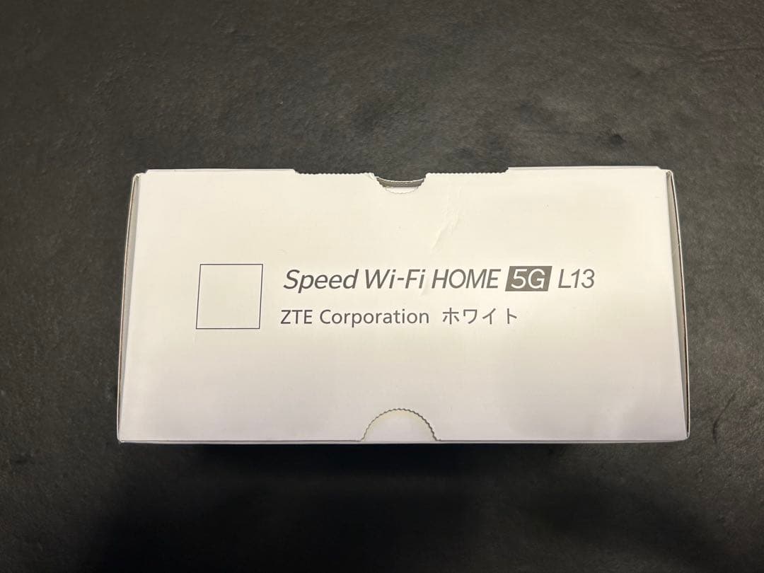 新品未使用 Speed Wi-Fi  5G L13 ホワイト