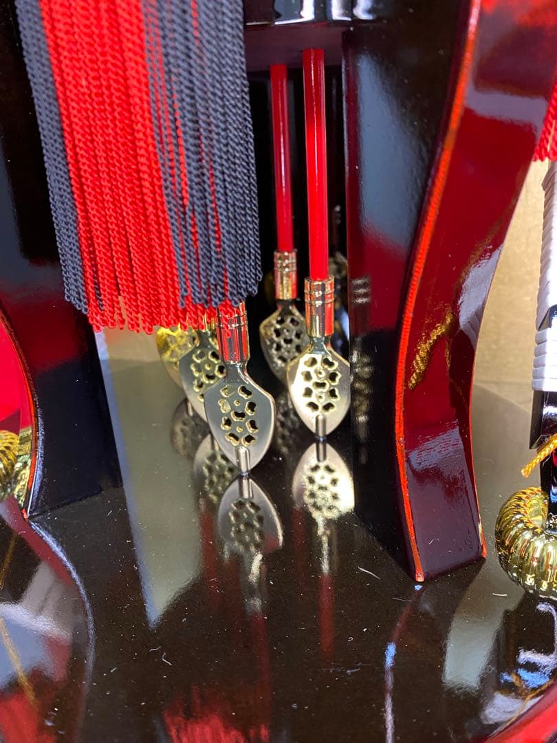 破魔弓　幹山作　ガラスケース２０号・間口約３３×奥行約２８×高さ約６０㎝