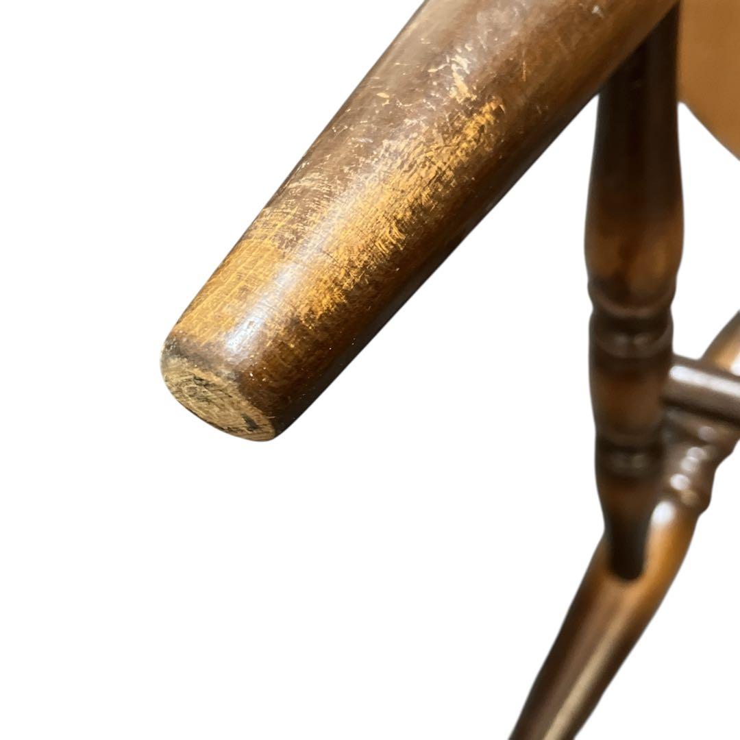 飛騨産業 ウィンザーアームチェア ダイニングチェア レトロ 椅子 キツツキマーク