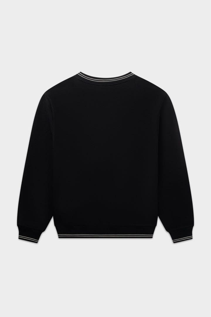 希少✨️ 定価3.5万❣️新品✈️BALR.トレーナー 黒 クルーネック 刺繍