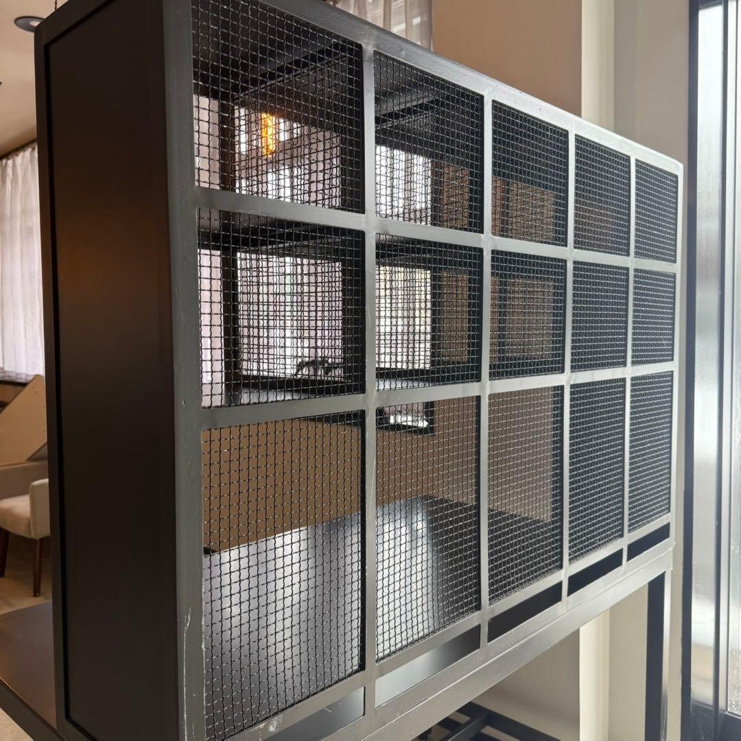 インダストリアル棚　ブラック金属棚