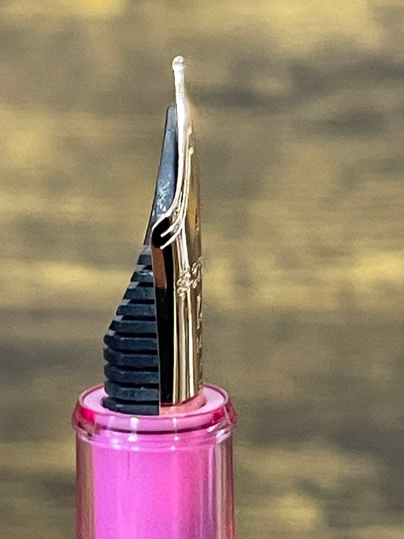 新品未使用　限定モデル　ニース　リラ　14金　字幅M プラチナ　万年筆　3776