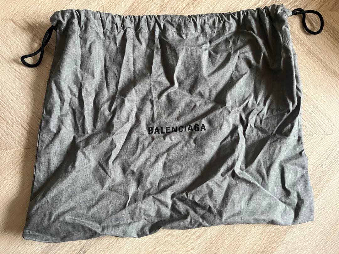 バレンシアガ　ネイビーカバス　2way キャンバスバッグ