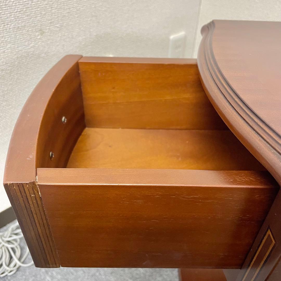 【良品】Venezia サイドテーブル 引出し付 クラシック調