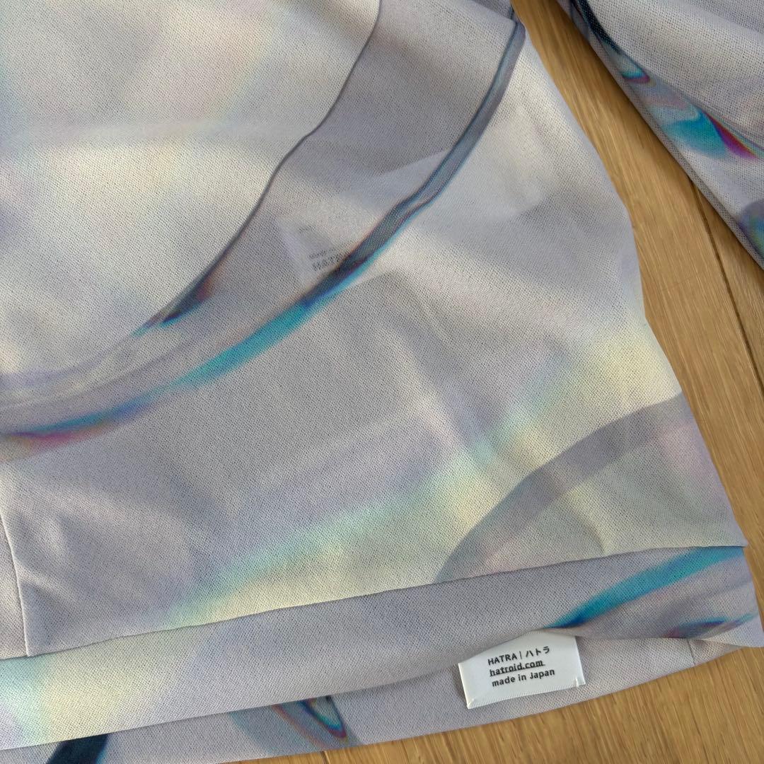 HATRA Hi Oyster トップス　ホワイト　パープル