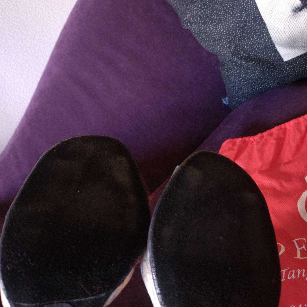 一度使用美品 Delie エナメル・クロコダイル風アルゼンチンタンゴ 社交ダンス