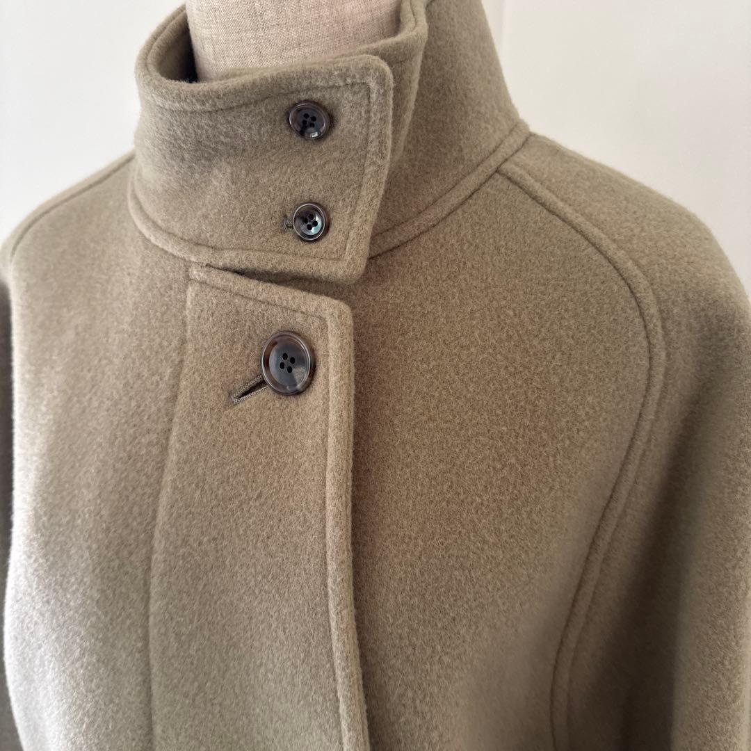新品⭐︎simウールモッサジップジャケット オリーブカーキウール混合コート
