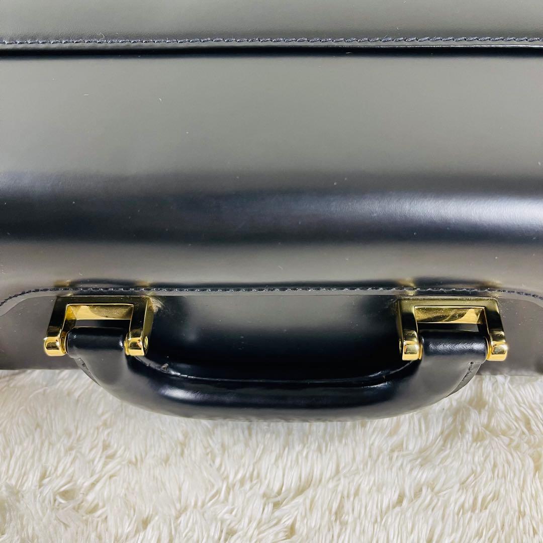 極美品 BALLY バリー ビジネスバッグ ダイヤルロック レザー ブラック