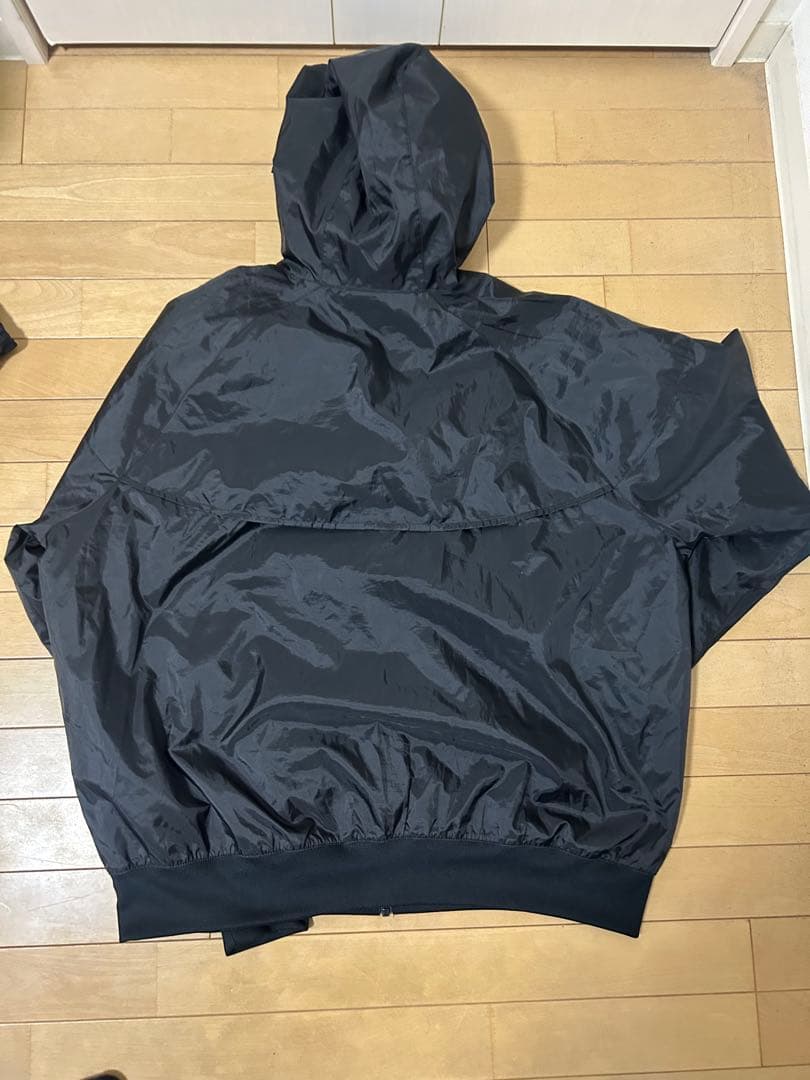 Nike ブラック ナイロンフードジャケット 上下セットアップ