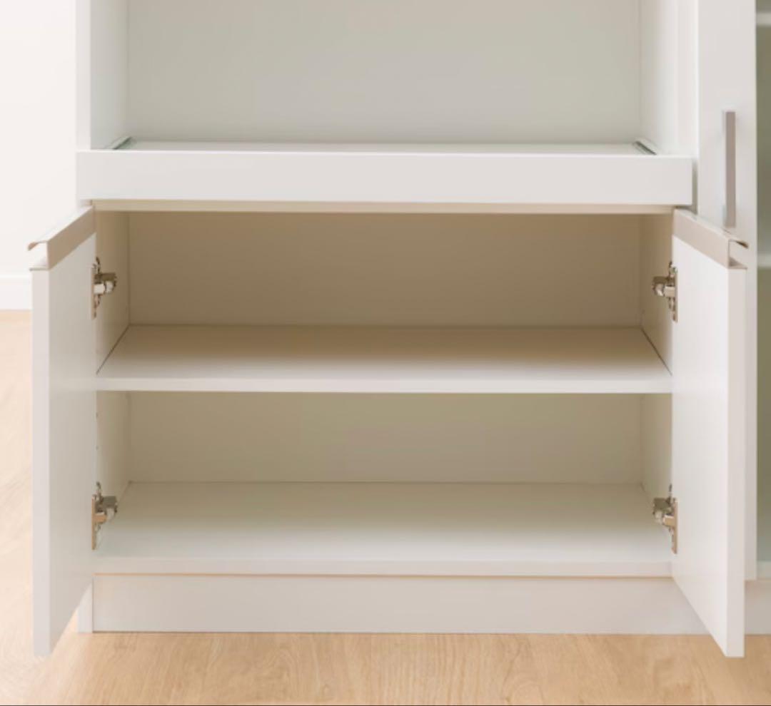 ホワイト レンジボード 幅90cm