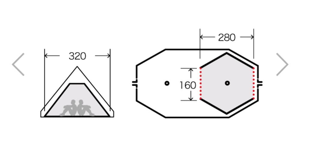 オガワ ツインピルツフォーク 大型タープ