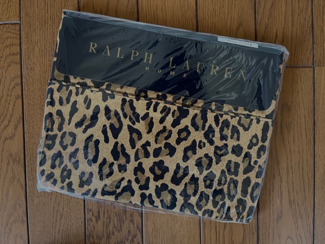 ラルフローレンのクッションカバー　４５cm×４５ｃｍ　国内直営店購入　レオパード