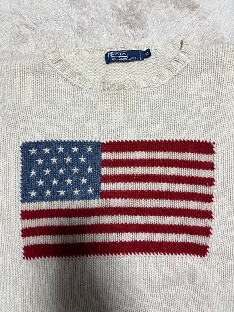 polo by ralph lauren ポロラルフローレン 星条旗 ニット