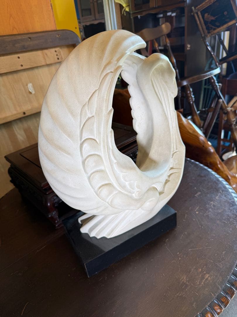 A.DANIEL アールデコ彫刻 大型オブジェ 1989 スワン フェニックス