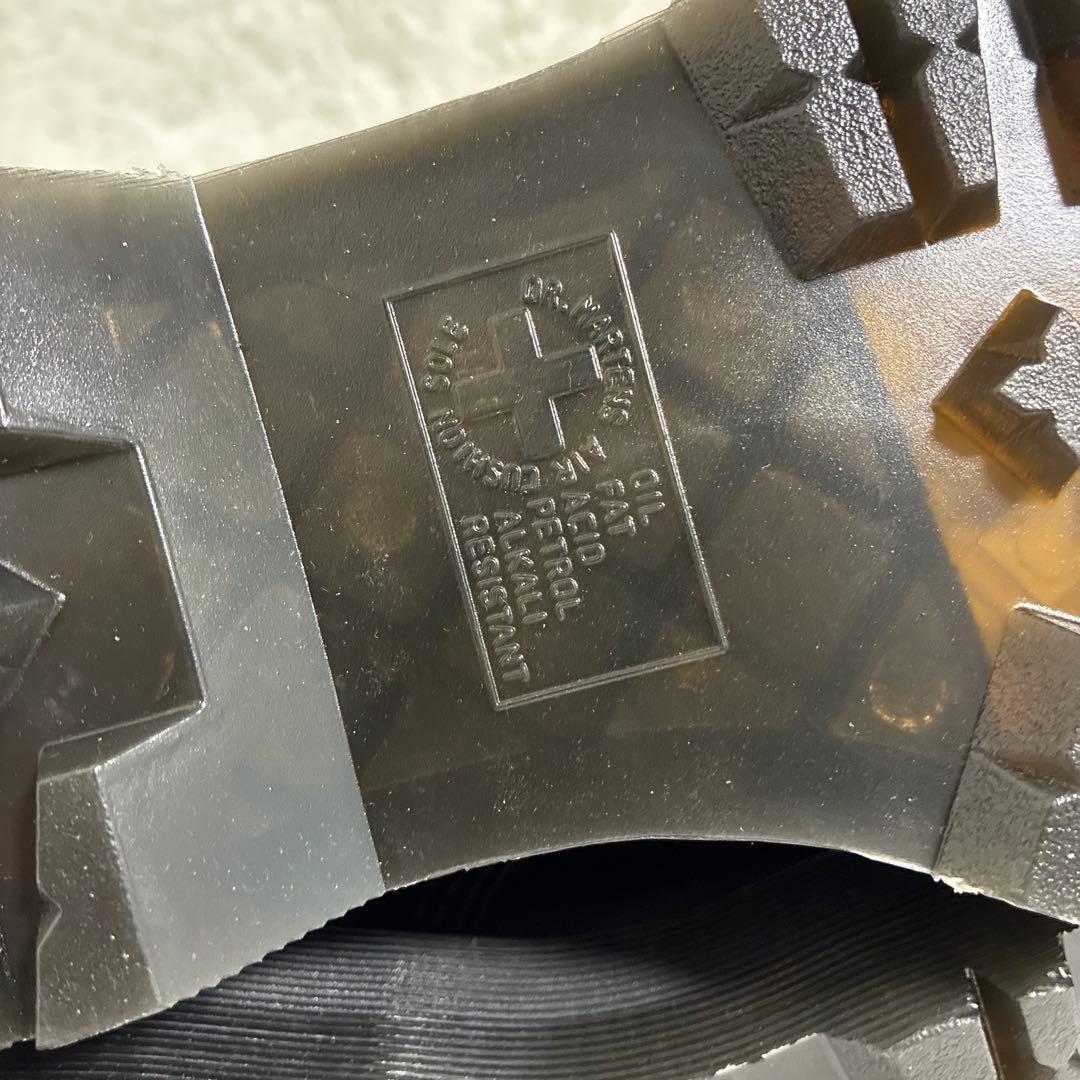 Dr.Martens ドクターマーチン 6ホール リボン ブラック レザー 厚底