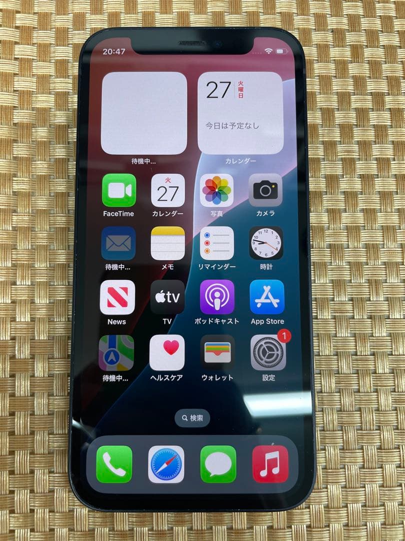 iPhone 12 mini 64 GBブラックSIMフリー【4150】