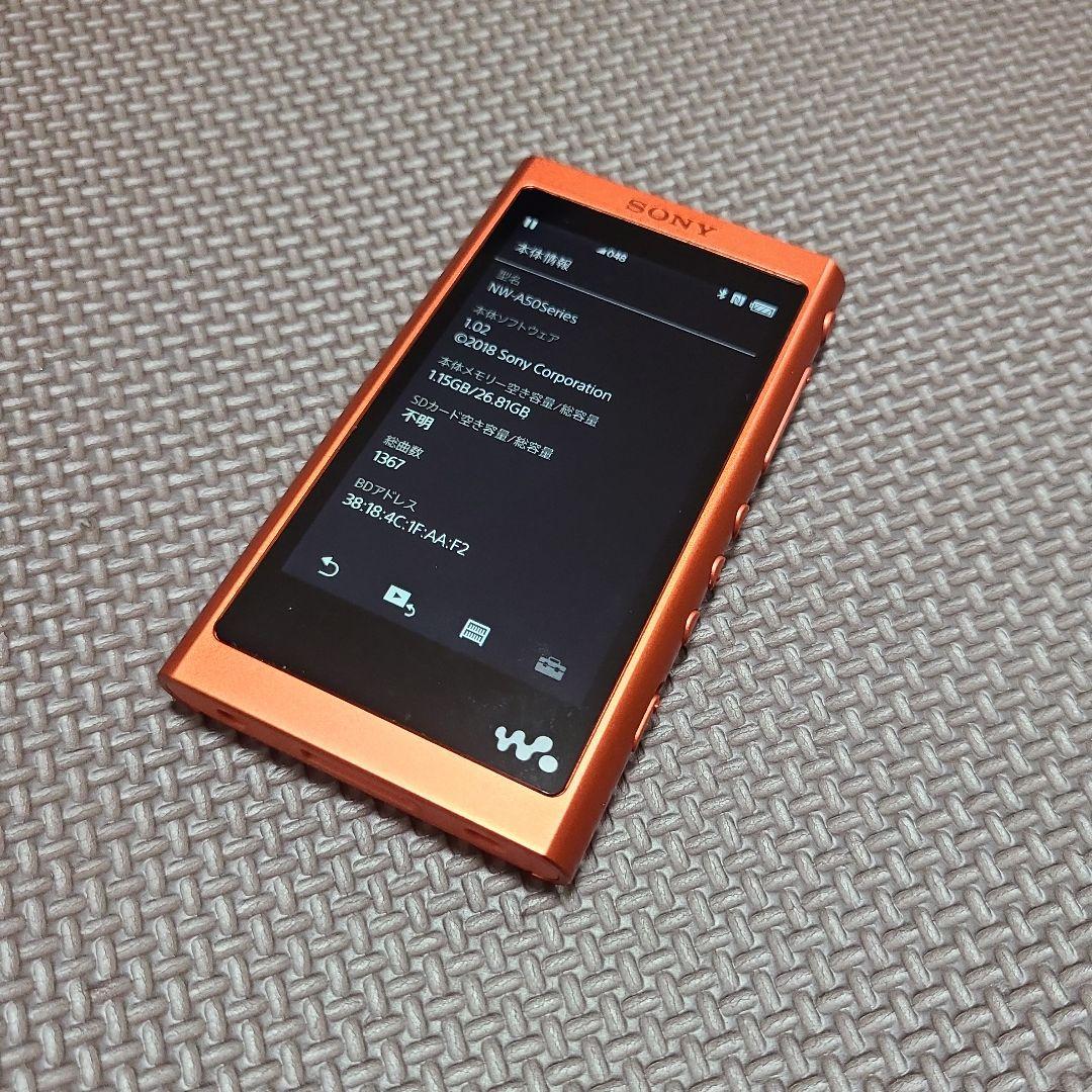 【バッテリー良好】ソニー ウォークマン NW-A56 32GB シナバーレッド
