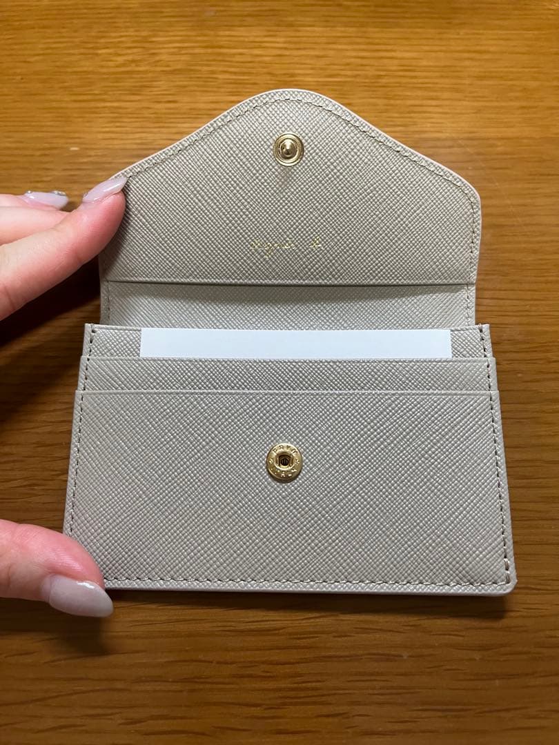 ❤️新品未使用❤️agnès b. グレー 名刺入れ