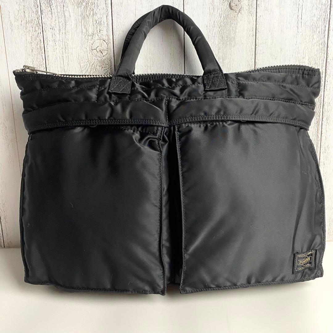 【美品】ポーター 吉田 タンカー ヘルメットバッグ ブリーフケース ブラック