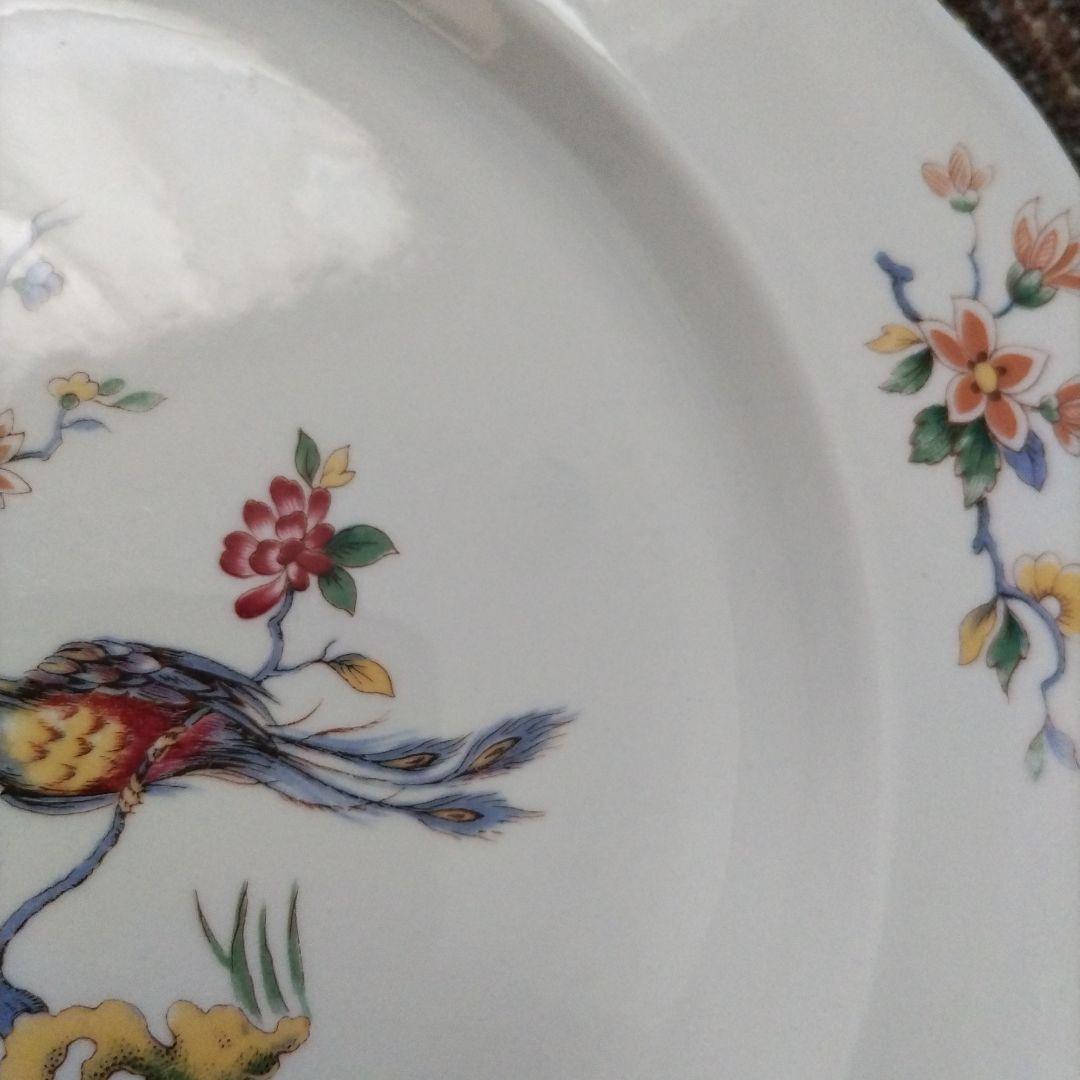 【美品】フランス？　シノワズリ　花鳥文様　ディナー皿　６枚セット