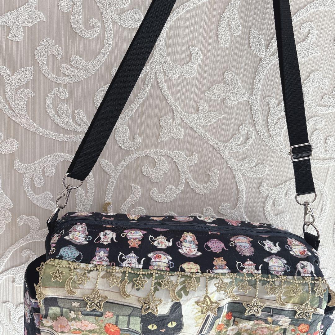 美和っち様オーダーページ♡ボストンバッグ♡ハンドメイド♡ジョリーフルール♡猫柄