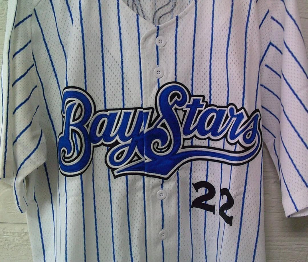 復刻新品L横浜DeNAベイスターズ佐々木 主浩22大魔神ユニフォーム刺繍プロ野球