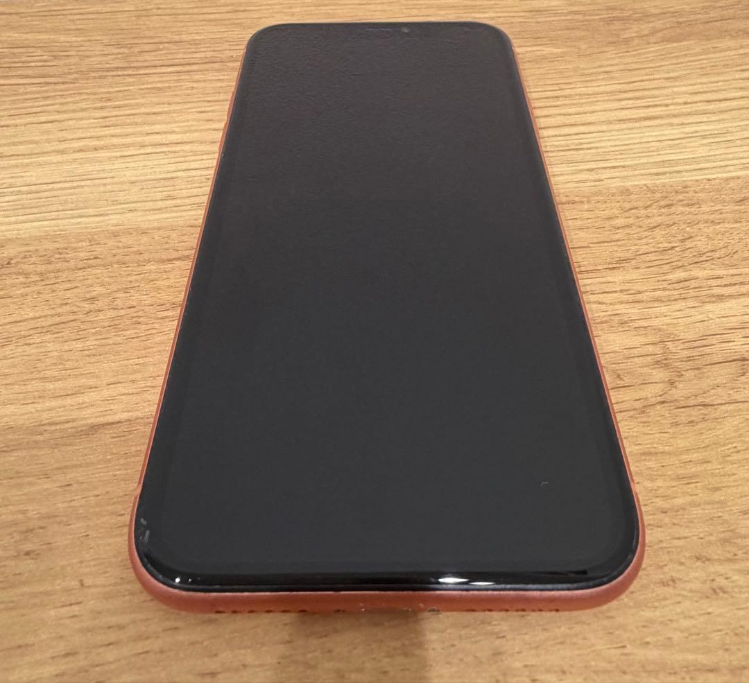 Apple iPhone XR コーラル本体　ガラスフィルム付